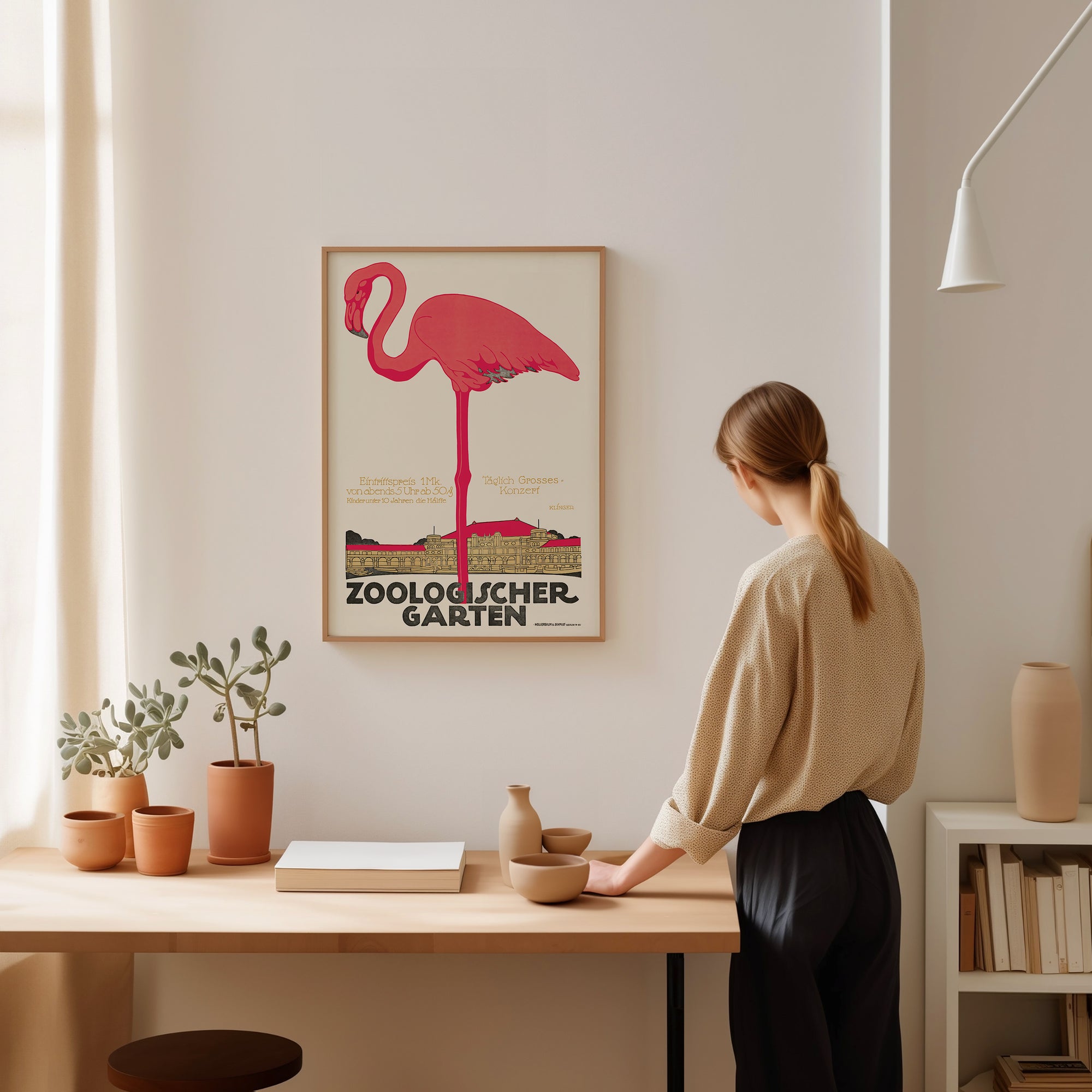 Zoological Garden Flamingo Poster (1910)