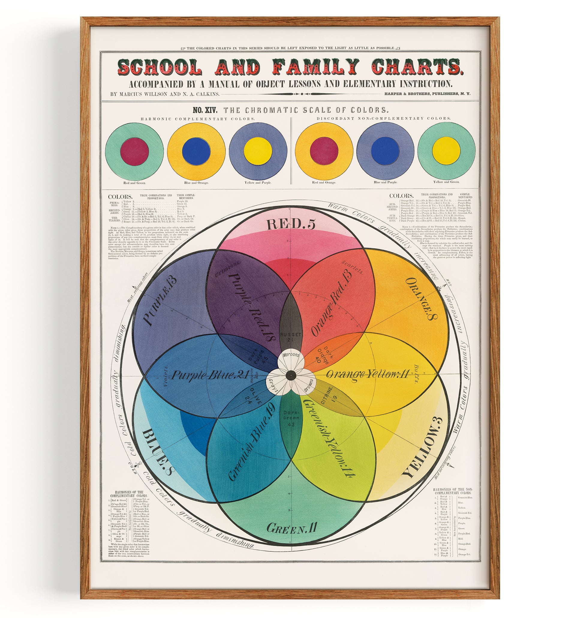 Color Spectrum School Family Chart (undated)