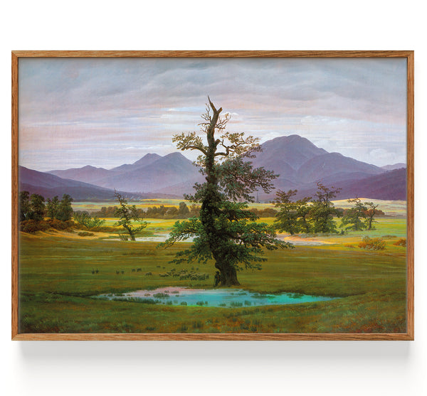 Village landscape at morning light (1822)