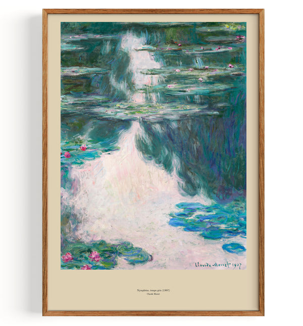 Water lilies Nymphéas, temps gris (1907)