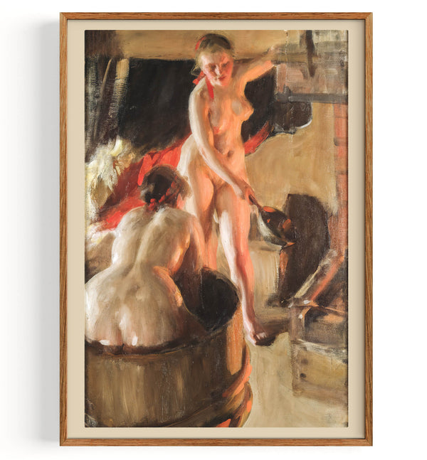 Women bathing in the sauna (1860-1920)
