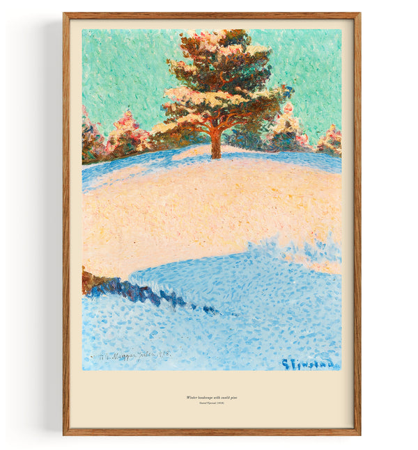 Winter Landscape With Sunlit Pine Date (1918)