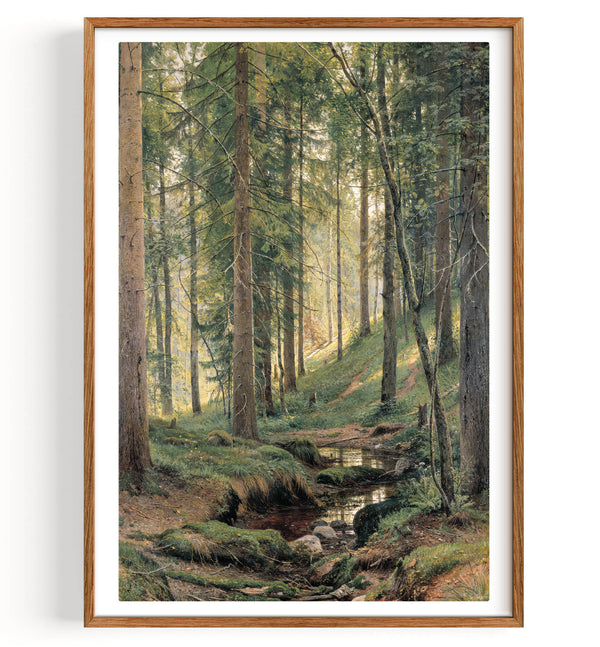 Stream in the Forest (on the hillside) (1880)