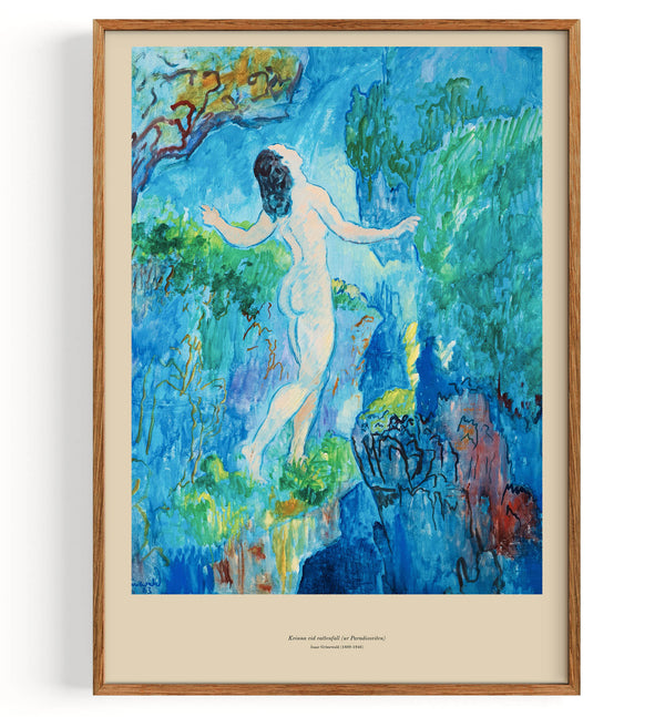 Kvinna vid vattenfall (ur Paradissviten) (1889-1946)