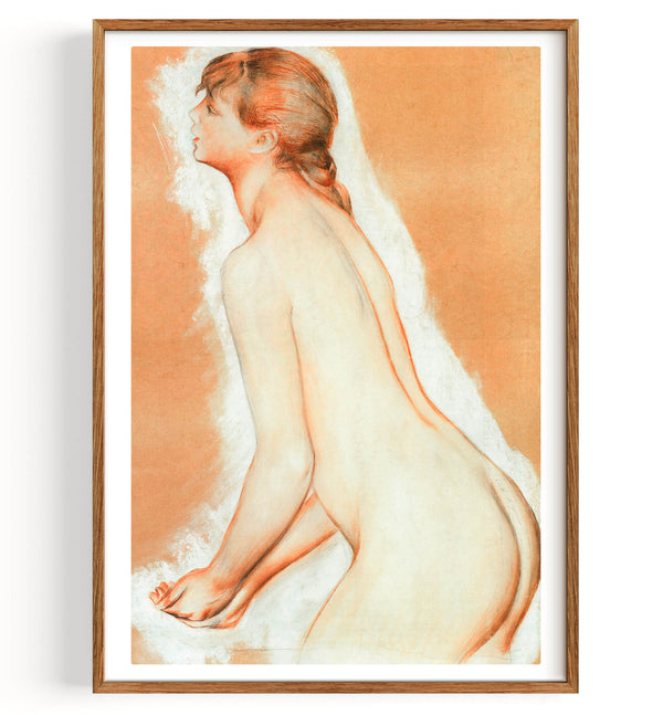 Splashing figure study for the large bathers (1887)