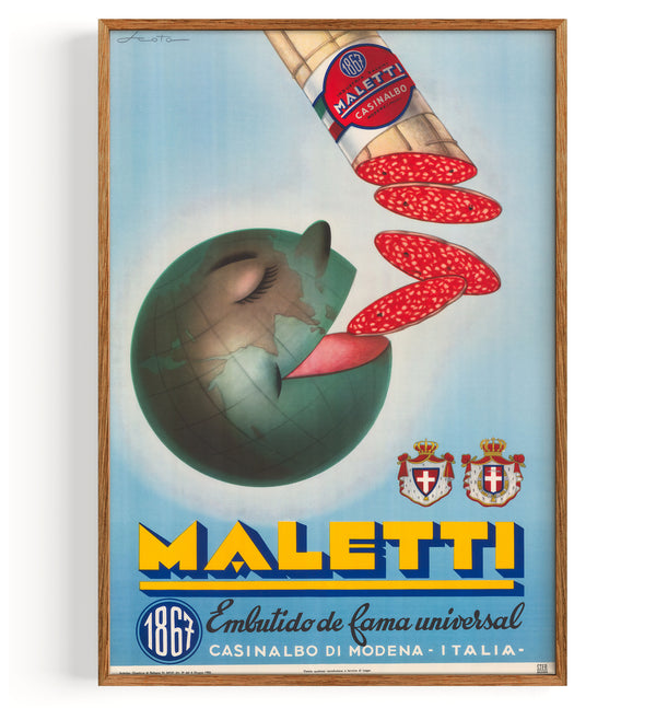 World Famous Salami Poster (1950)