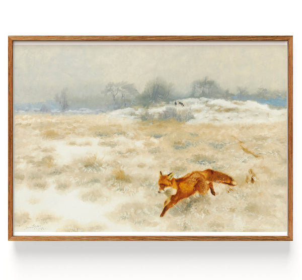 Räv och stövare in winterlandskap (1860-1939)