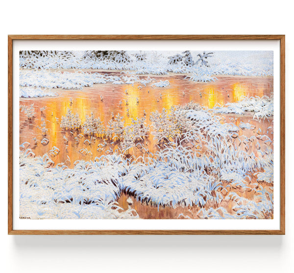 Sole reflector in winterlandskap (1868-1948)