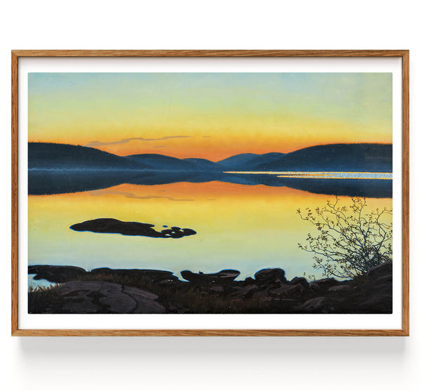 Sommarnatt vid fjällsjön (1868-1948)