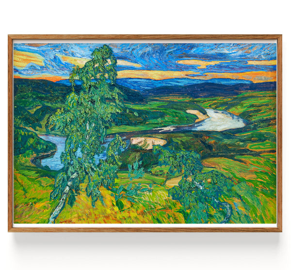 Landskap med bjork (Bjork och nipor) (1917)