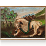 Lion dévorant un boa (1844-1910)