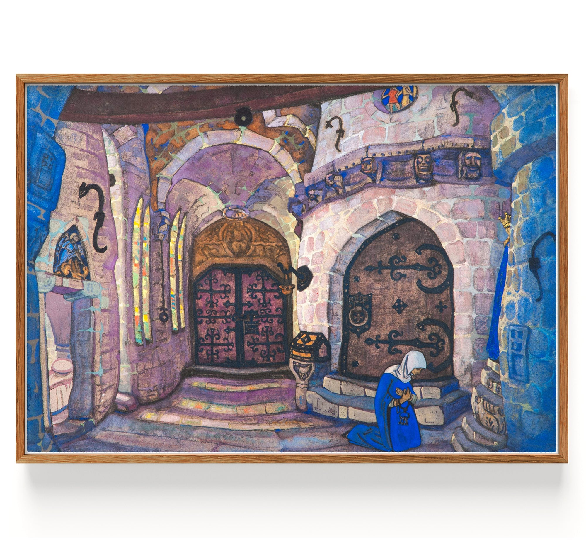 In The Convent Set Design For The Production Of Alexei Davidov's Opera Sister Beatrice (1914)