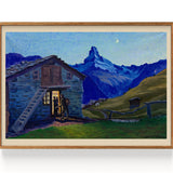 Dusk, Findeln near Zermatt with Matterhorn (1930)